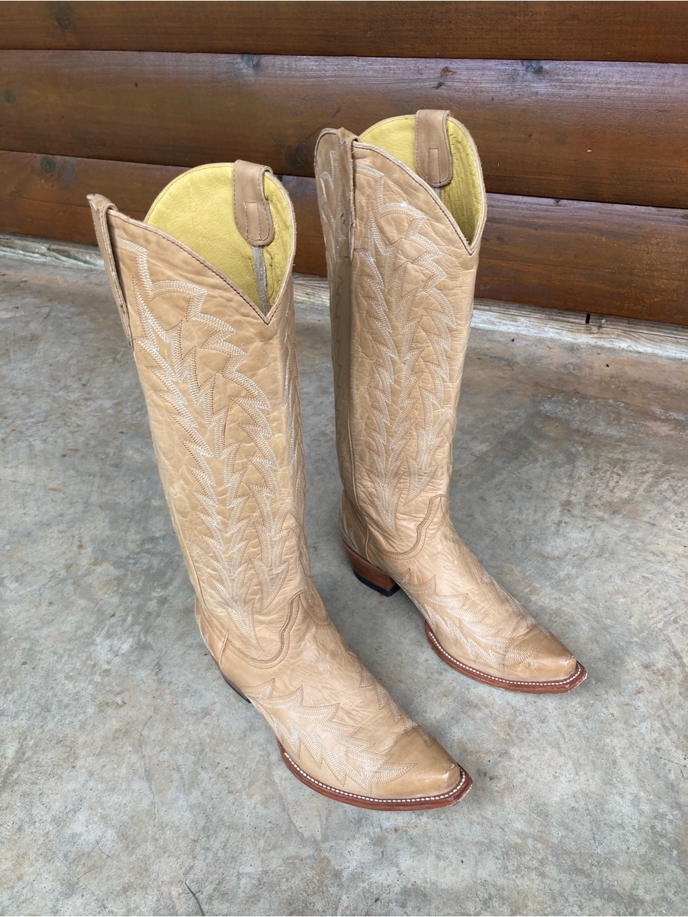 JRC & Sons | Tan Leather Cowgirl Boots - Picture 14 of 16